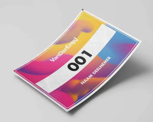 Startnummers 160x180 mm | Eigen Ontwerp