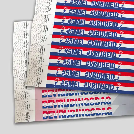 Tyvek Polsbandjes Bevrijdingsdag