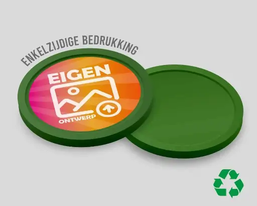 [25317] Eco Consumptiemunten 29mm | Eigen Ontwerp | Enkelzijdig Bedrukt