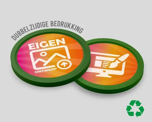 [25316] Eco Consumptiemunten 29mm | Eigen Ontwerp | Dubbelzijdig Bedrukt
